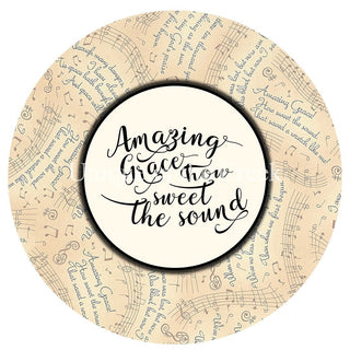 Vinyl Decal | Amazing Grace | Music | Religious | Christmas | Winter