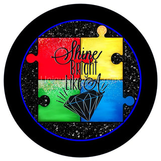 VINYL DECAL | SHINE | AUTISM | PUZZLE PIECES | AWARENESS | EVERYDAY