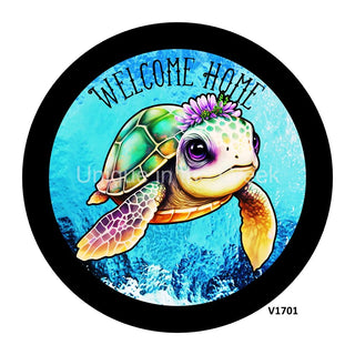 VINYL DECAL | TURTLE / OCEAN | WELCOME HOME | EVERYDAY